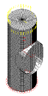 Animation of oscillating chimney